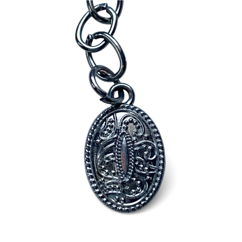 Western Style Cross Shaped Concho Faux Turquoise Adjustable Woman’s Chain Belt - Picture 3 of 6